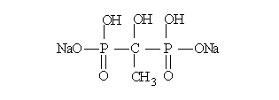 羥基乙叉二膦酸鈉（HEDP·Na）結(jié)構(gòu)式